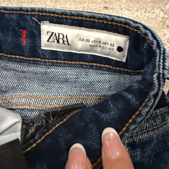Zara‎ Blue Straight Leg Jeans Classic Style - Picture 6 of 9